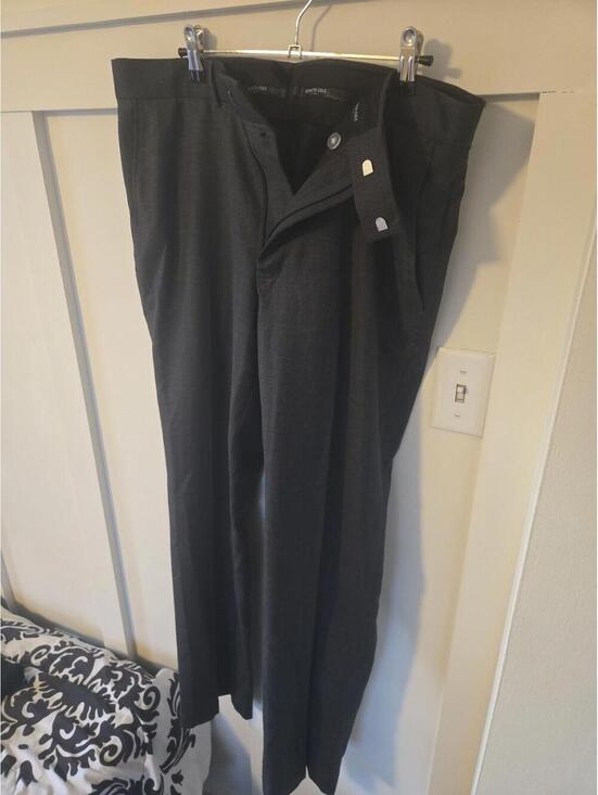 Kenneth Cole Other - Kenneth Cole Reaction Men's Charcoal Grey Dress Pants 34x32